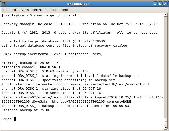 How To Take Incremental Backup